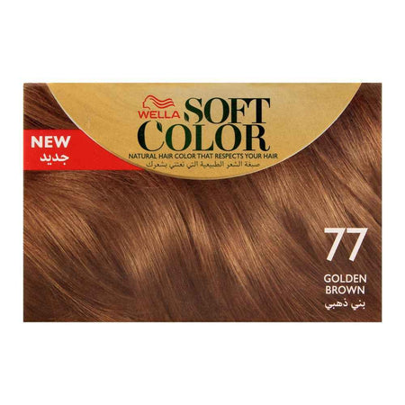 Wella Soft Color No Ammonia Hair Color, 77 Golden Brown - Image 5