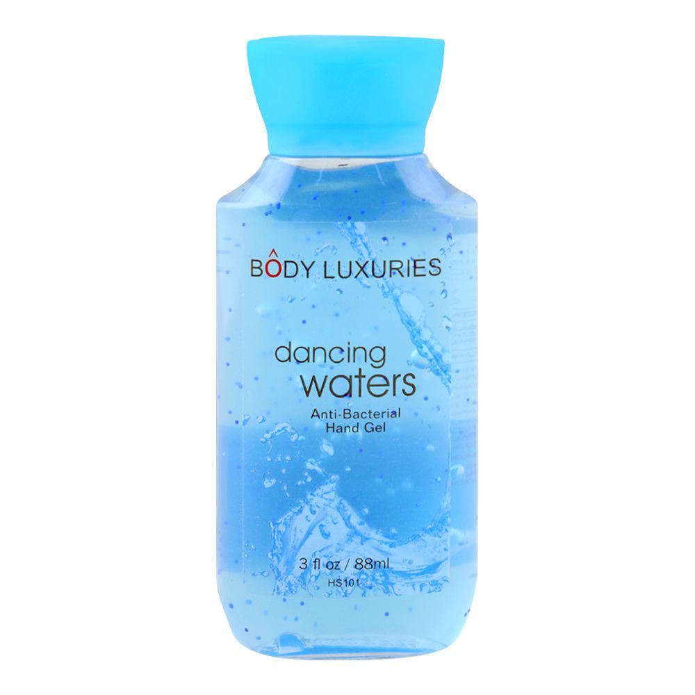 Body Luxuries Anti-Bacterial Hand Gel Sanitizer, Dancing Waters, 88ml - Main Image