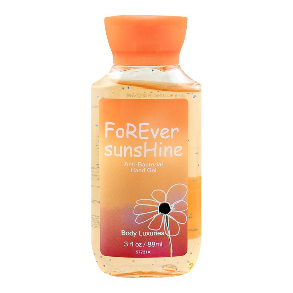 Body Luxuries Anti-Bacterial Hand Gel Sanitizer, Forever Sunshine, 88ml - Main Image
