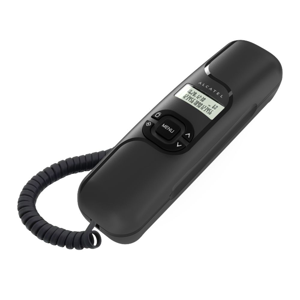 Alcatel Corded Landline Telephone, Black, T16 EX - Main Image