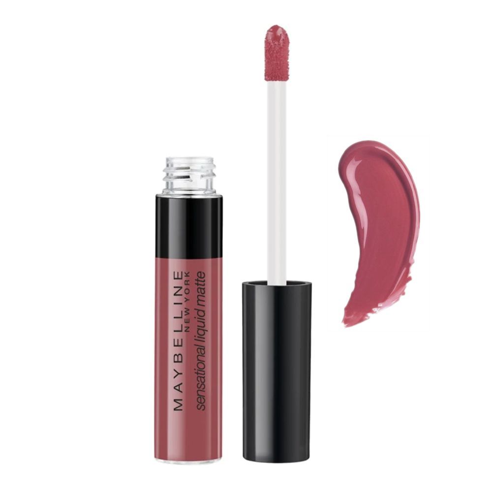 Maybelline New York Sensational Liquid Matte Lip Tint - Long lasting, Lightweight, Soft Matte Liquid Lipstick - Best Babe - Main Image
