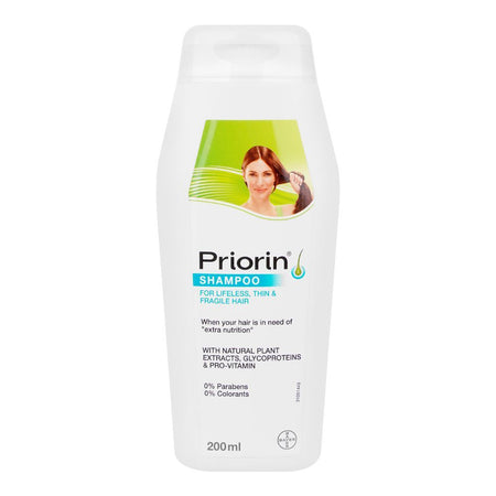Priorin Shampoo, 0% Parabens, For Thin & Fragile Hair, 200ml - Main Image