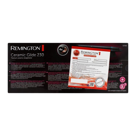 Remington Ceramic Glide 230 Hair Straightener, S3700 - Image 3