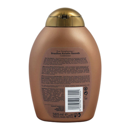 OGX Ever Straightening + Brazilian Keratin Smooth Conditioner, 385ml - Image 2