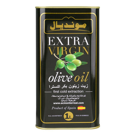 Mundial Extra Virgin Olive Oil Tin, 1 Liter - Image 2