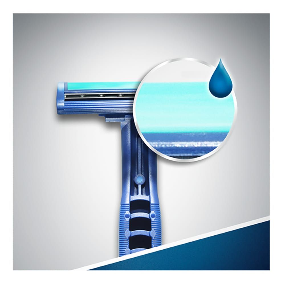 Gillette Blue II Plus Disposable Razors , 3-Pack - Image 2