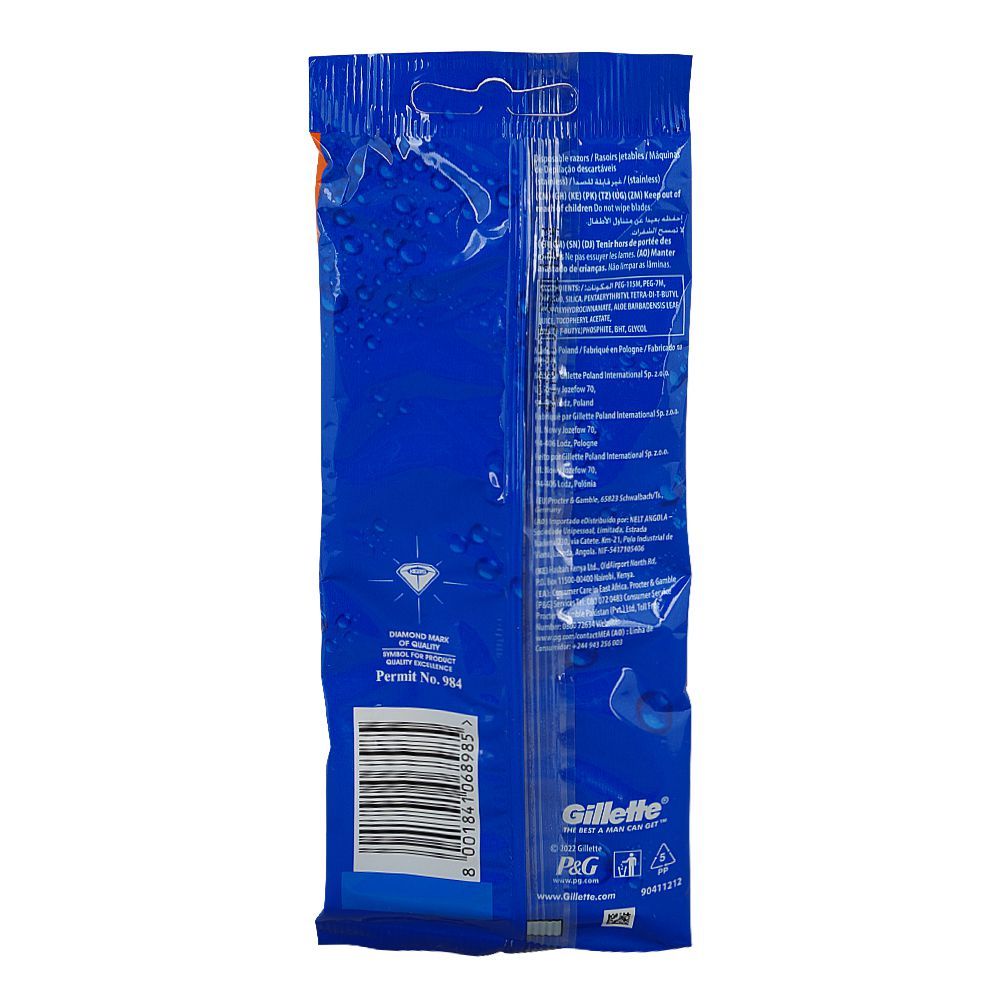 Gillette Blue II Plus Disposable Razors , 3-Pack - Image 6