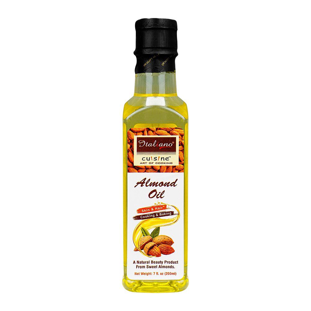 Italiano Almond Oil, For Skin/Hair/Cooking & Baking, 225ml - Main Image