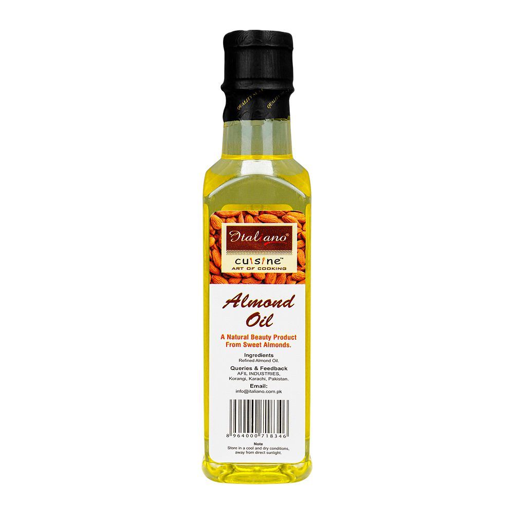 Italiano Almond Oil, For Skin/Hair/Cooking & Baking, 225ml - Image 2