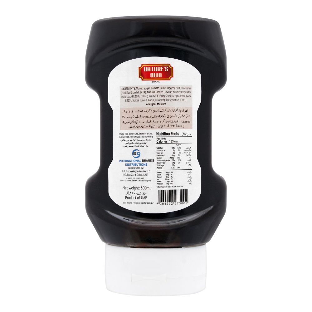 Nature's Own BBQ Sauce, 300ml - Image 2
