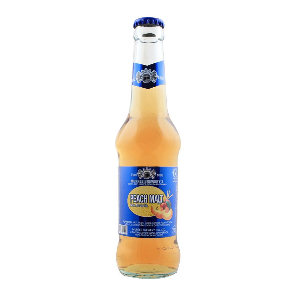 Muree Brewery`S Peach Malt 250ml Bottle - Image 2