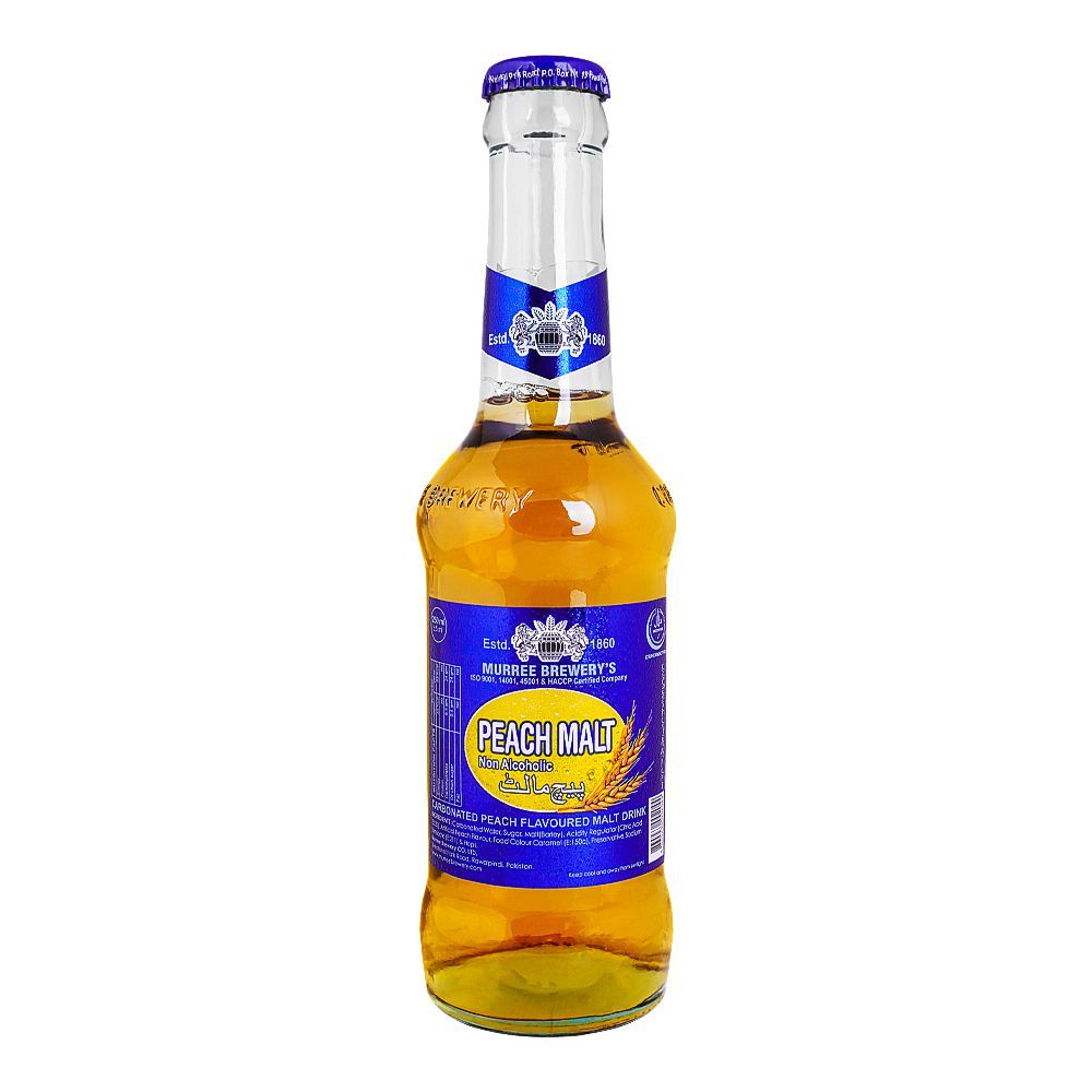 Muree Brewery`S Peach Malt 250ml Bottle - Main Image