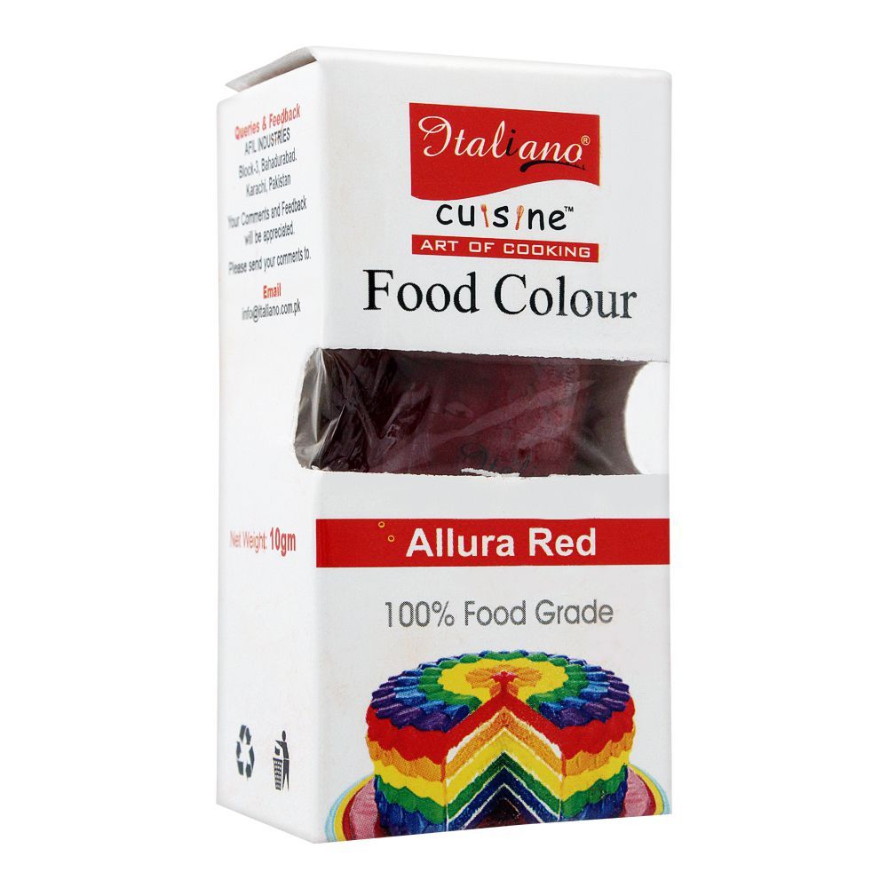 Italiano Food Colour, Allura Red, 10g - Main Image