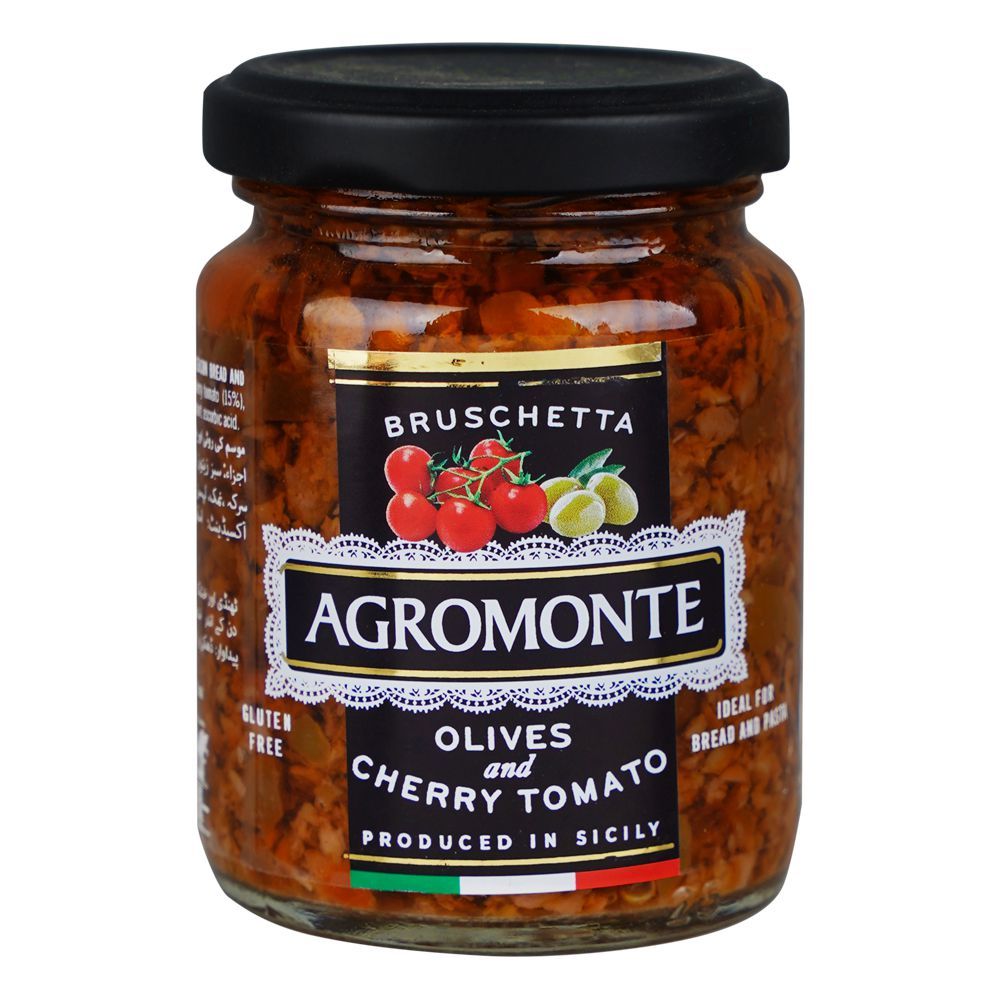 Agromonte Olives And Cherry Tomato Sauce, Gluten Free, 100g - Main Image