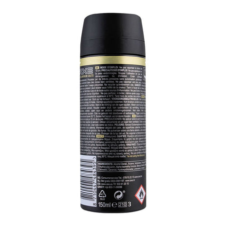 Axe Gold 48H Oud Wood & Dark Vanilla Deodorant Spray For Men, 150ml - Image 2
