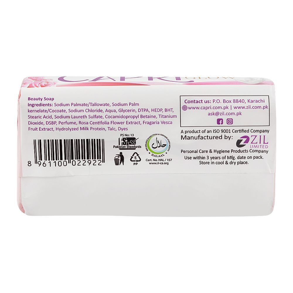 Capri Glow Rose Pink Soap, 150g - Image 2