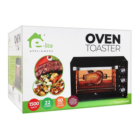 E-Lite Oven Toaster, 22 Liters, 1500W, ETO-221R - Image 4