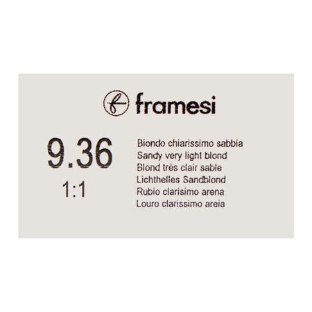 Framesi Framcolor Glamour Hair Coloring Cream, 9.36 Sandy Very Light Blonde, 100ml - Image 3
