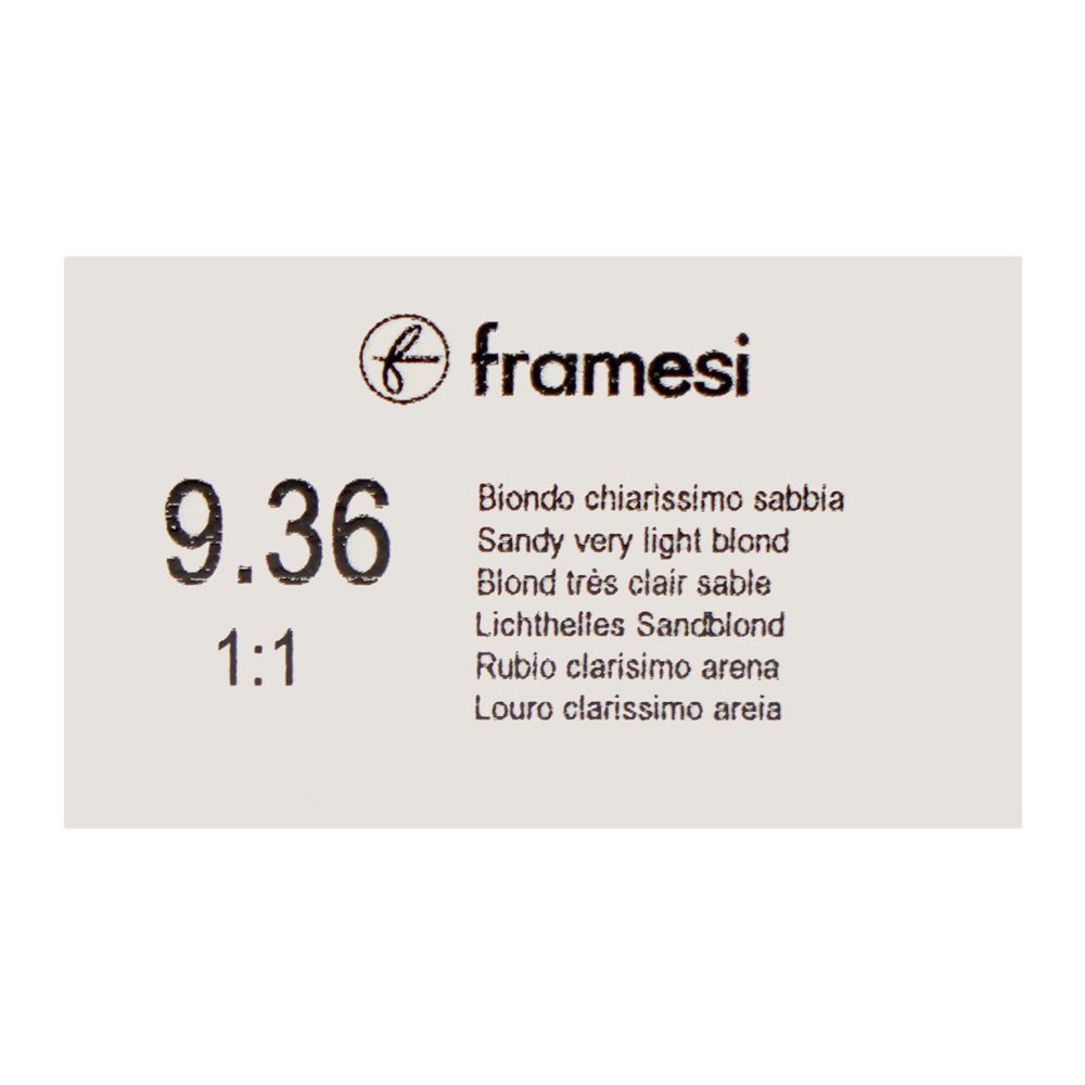 Framesi Framcolor Glamour Hair Coloring Cream, 9.36 Sandy Very Light Blonde, 100ml - Image 3