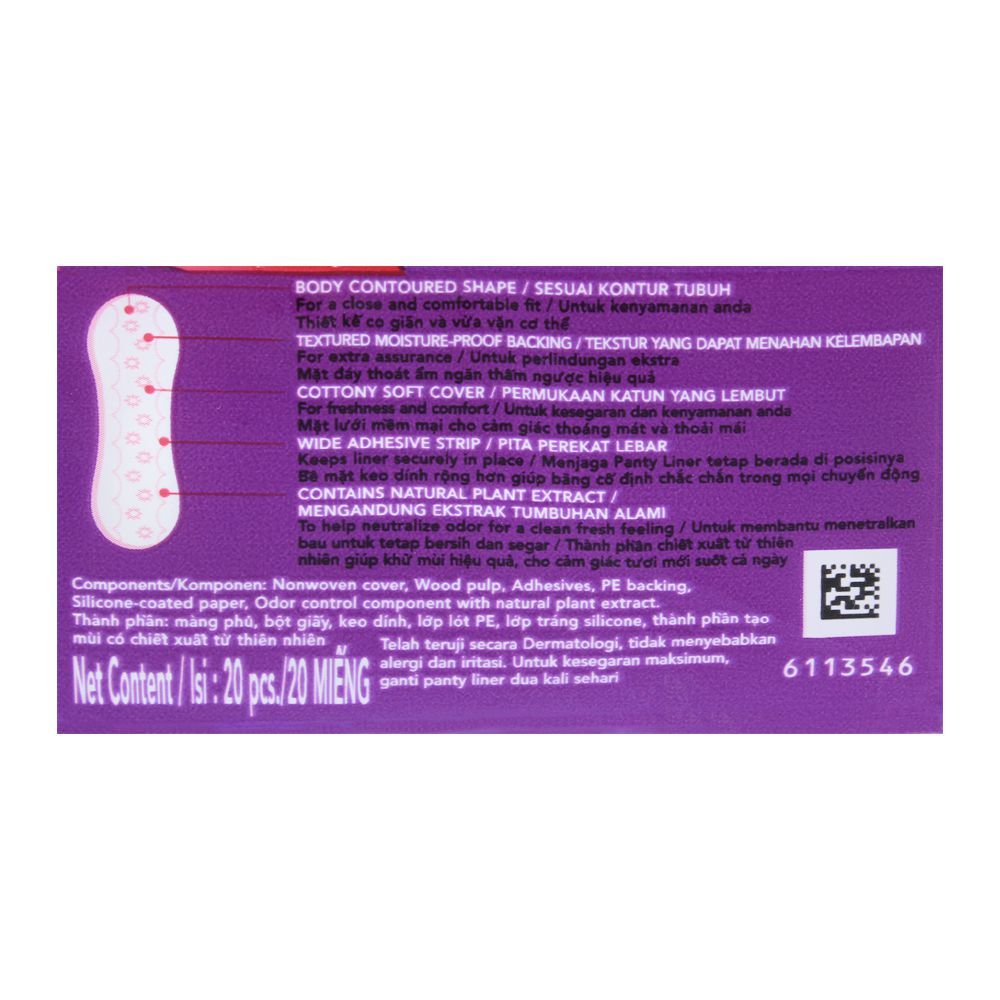 Carefree Super Dry Liners, Shower Fresh Scent Pantyliners, 20-Pack - Image 3