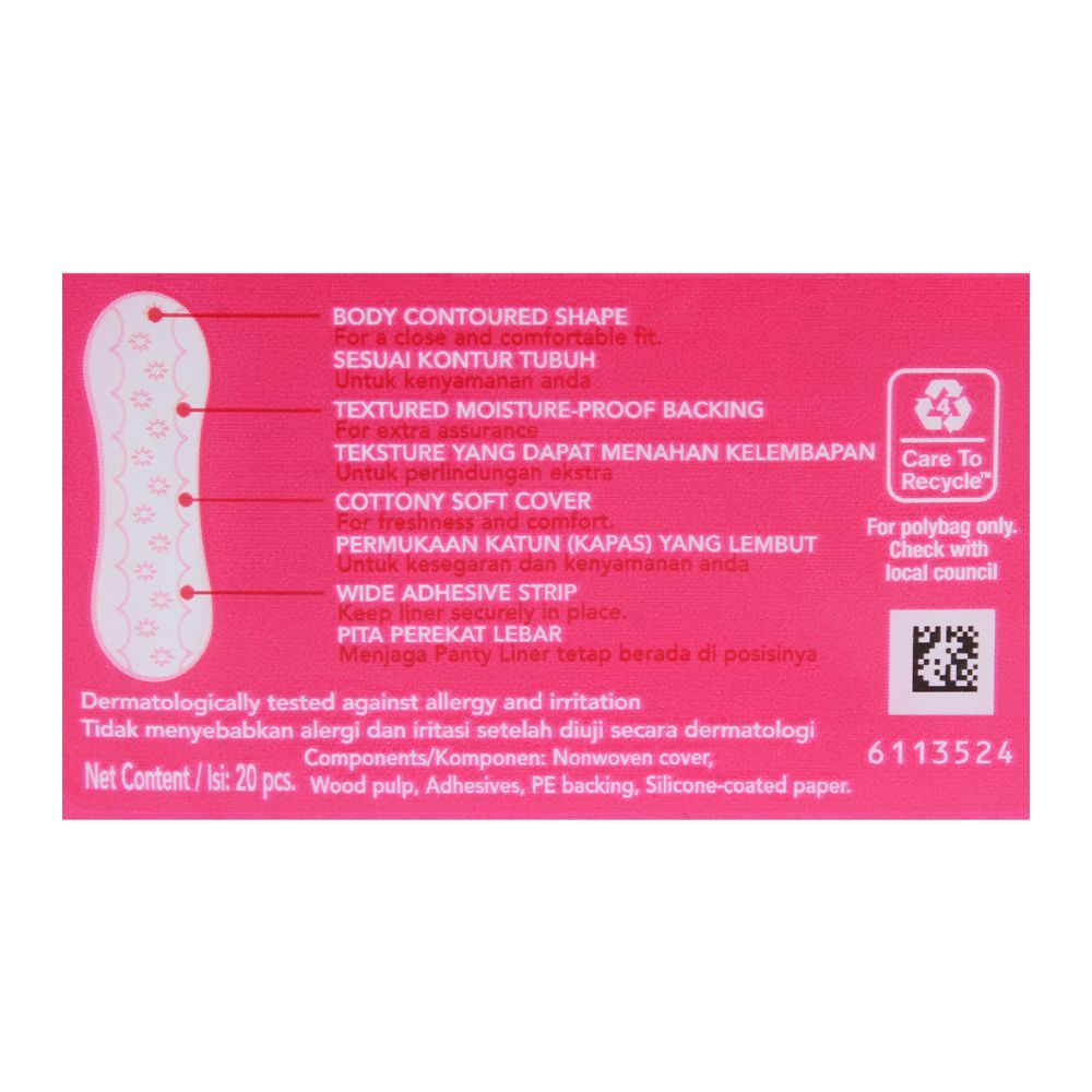 Carefree Super Dry Liners, Unscented Pantyliners, 20-Pack - Image 3