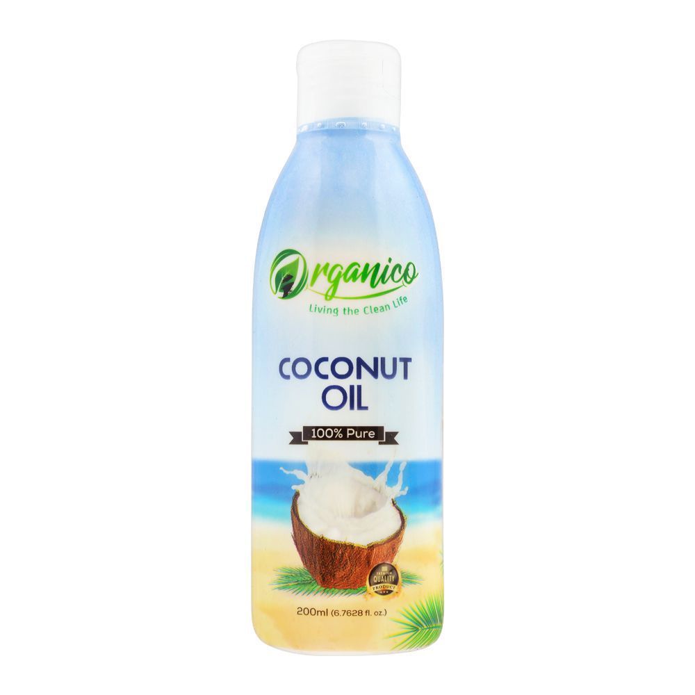 Organico Coconut Oil, 200ml, Bottle - Main Image
