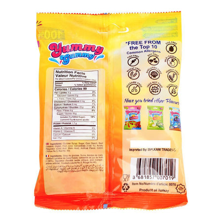 Yummy Gummy Jelly Atomic Peaches, Gluten Free, 150g - Image 2