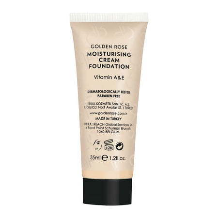 Golden Rose Moisturising Cream Foundation, Vitamin A + E, 06 - Image 2