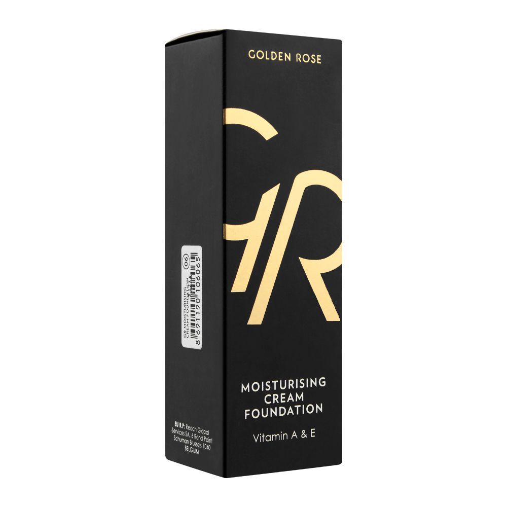 Golden Rose Moisturising Cream Foundation, Vitamin A + E, 06 - Image 3