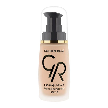 Golden Rose Longstay Matte Foundation, SPF 15, Vitamin A + E, 08 - Main Image