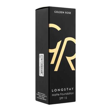 Golden Rose Longstay Matte Foundation, SPF 15, Vitamin A + E, 08 - Image 3