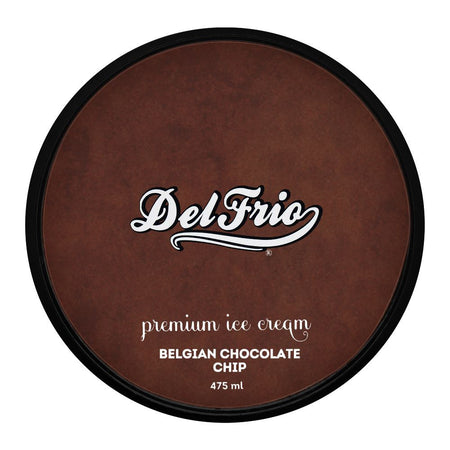 Delfrio Belgian Chocolate Chip Premium Ice Cream, 475ml - Image 2
