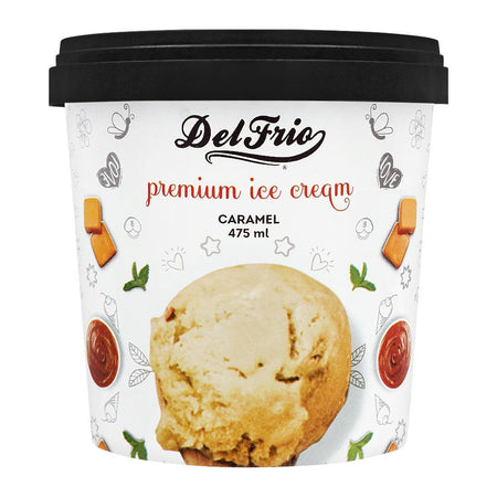 Delfrio Caramel Premium Ice Cream, 475ml - Main Image
