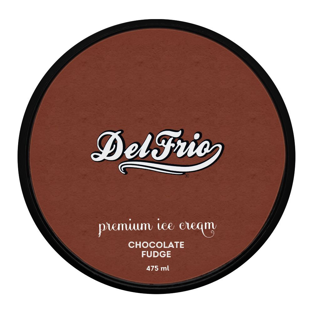 Delfrio Chocolate Fudge Premium Ice Cream, 475ml - Image 2