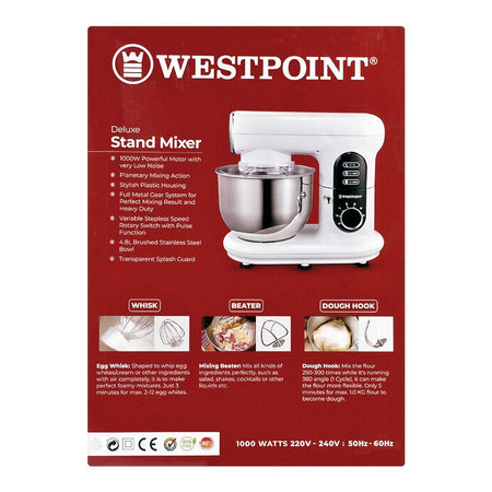 West Point Deluxe Stand Mixer, 1000W, WF-4626 - Image 2
