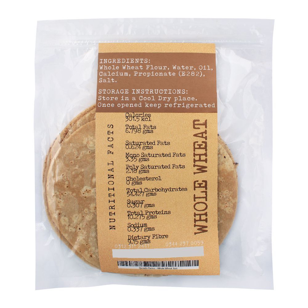 Qureshi Farms Home Made Whole Wheat Roti - Image 2
