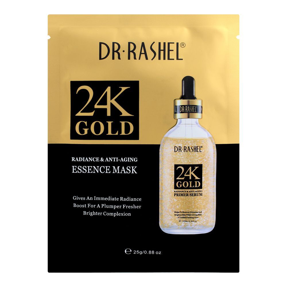 Dr. Rashel 24K Gold Radiance & Anti Aging Essence Mask, 25g - Main Image