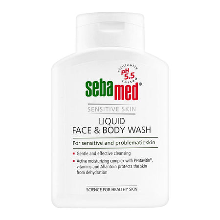 Seba Med Liquid Face & Body Wash, Sensitive Skin, 200ml - Main Image