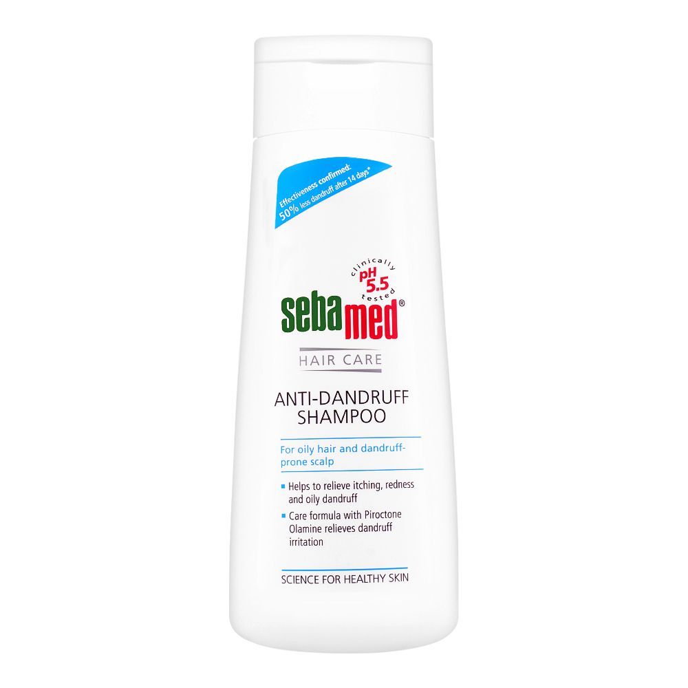 Seba Med Anti-Dandruff Shampoo, For Oily Hair and Dandruff Prone Scalp, 200ml - Main Image