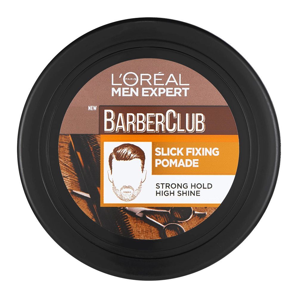L'Oreal Paris Men Expert Barber Club Slick Fixing Pomade Hair Cream, Strong Hold, 75ml - Main Image
