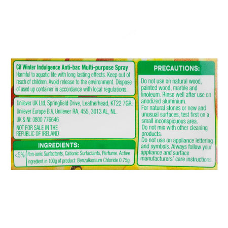 Cif Clean Boost Anti-Bacterial + Shine Multi-Purpose Spray, 700ml - Image 3