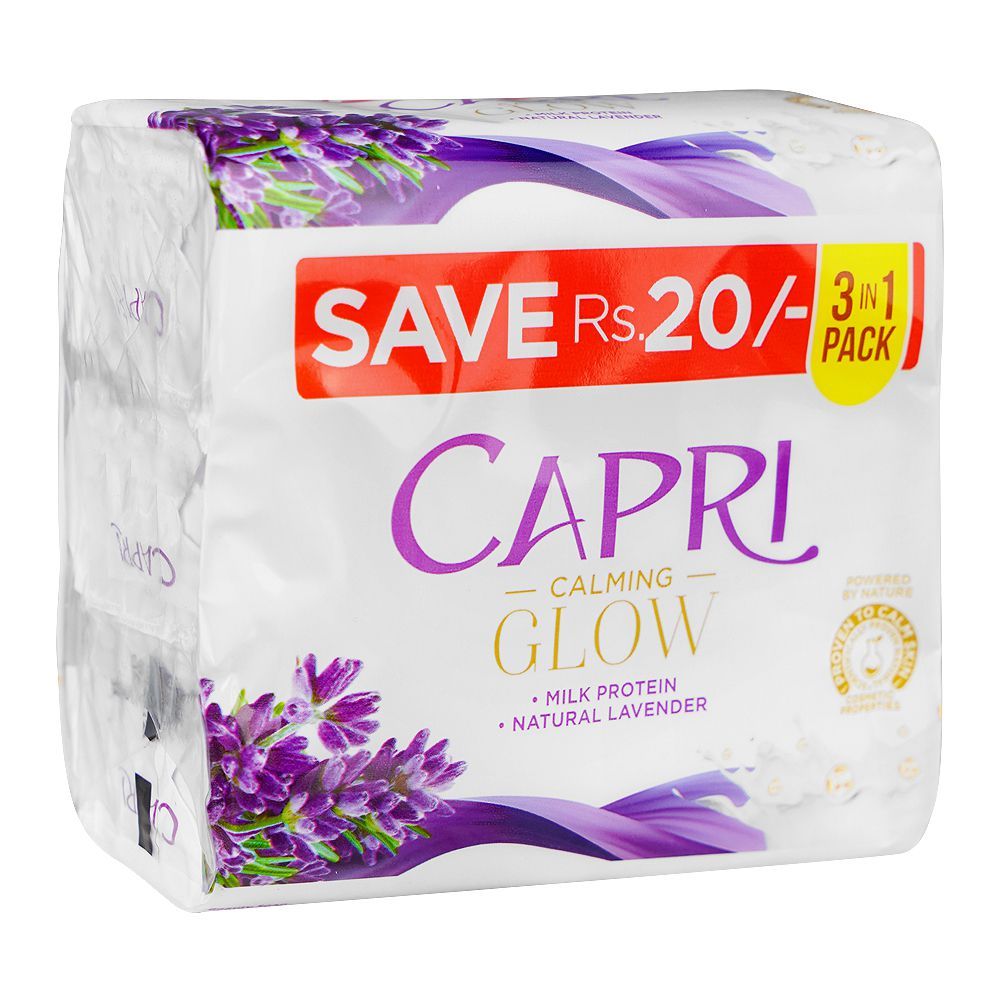 Capri Glow Lavender Purple Soap, 3x120g - Main Image