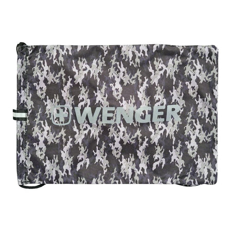 Wenger Flow Up Lightweight Drawstring Bag, Black Camouflage, 610192 - Main Image