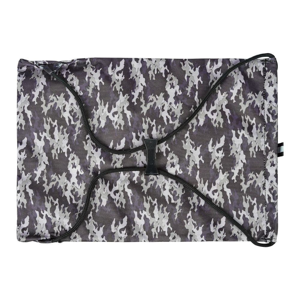 Wenger Flow Up Lightweight Drawstring Bag, Black Camouflage, 610192 - Image 2