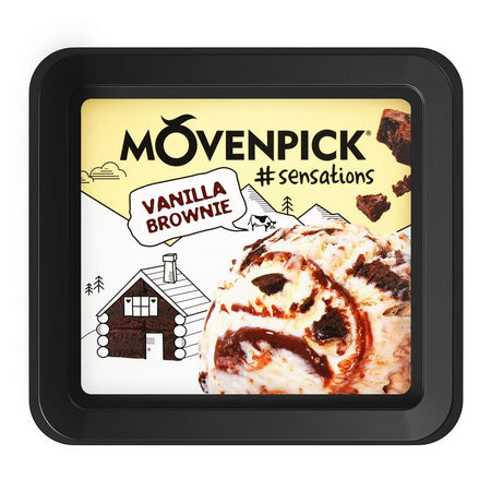 Movenpick Vanilla Brownie Sensations Ice Cream, 500ml - Image 3