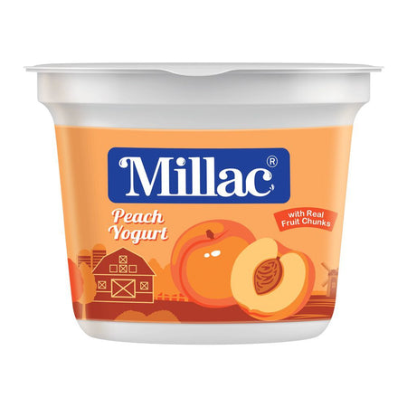 Millac Peach Fruit Yogurt, 250g - Main Image