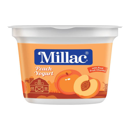 Millac Peach Fruit Yogurt, 100g - Main Image