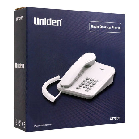 Uniden Basic Desktop Landline Phone, Black, CE7203 - Image 2
