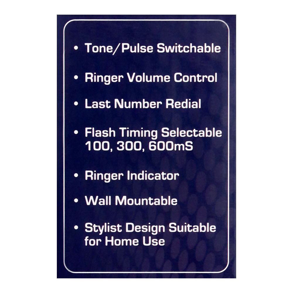 Uniden Basic Desktop Landline Phone, Black, CE7203 - Image 5
