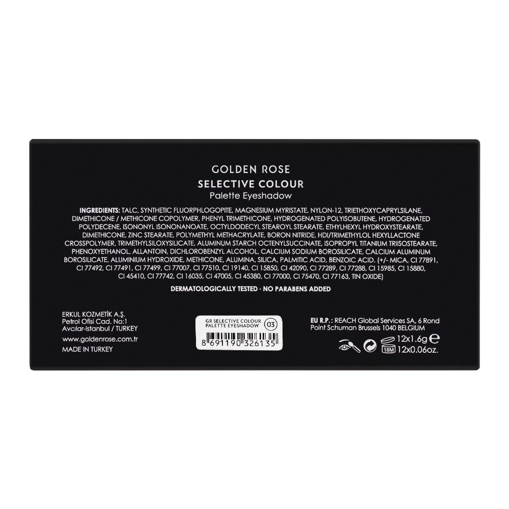 Golden Rose Selective Colour Palette Eyeshadow, 03 - Image 3